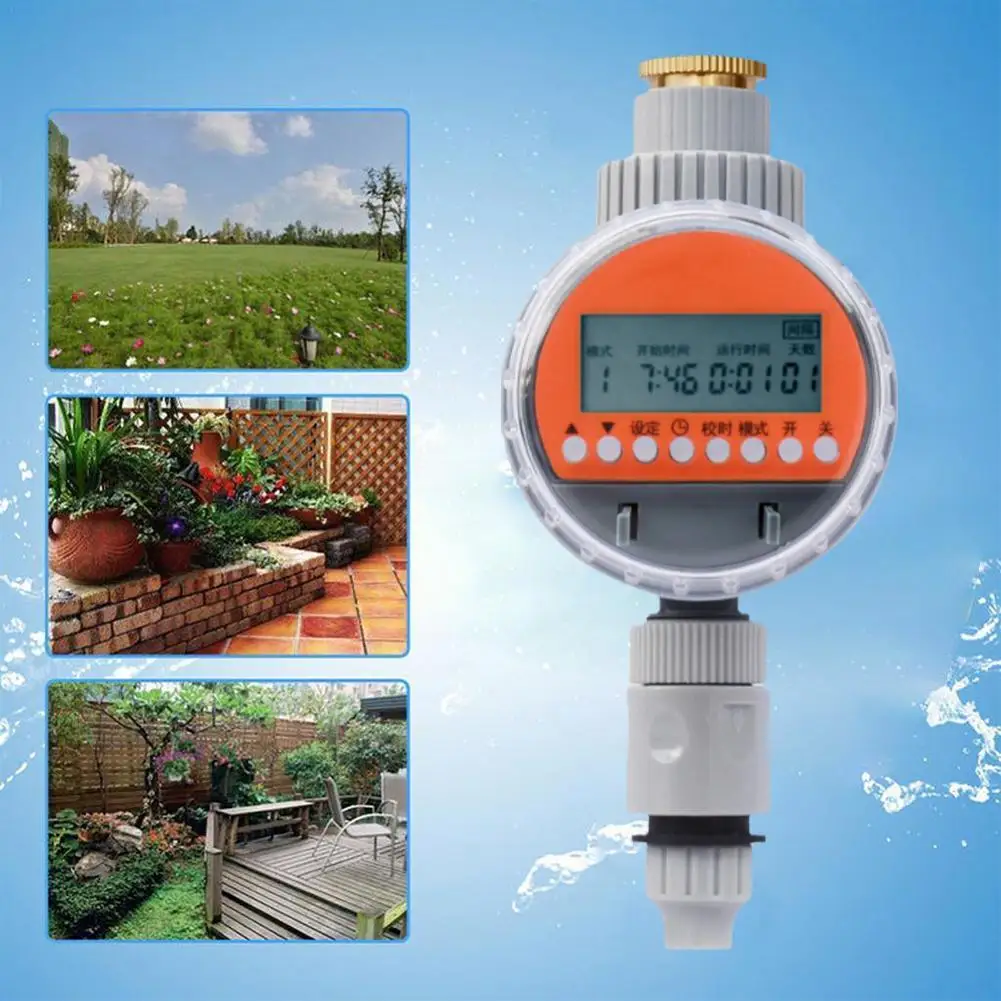 

Hot Sale LCD Display Water Timer For Garden Irrigation Agualin Automatic Watering Timer Automatic Watering Kit