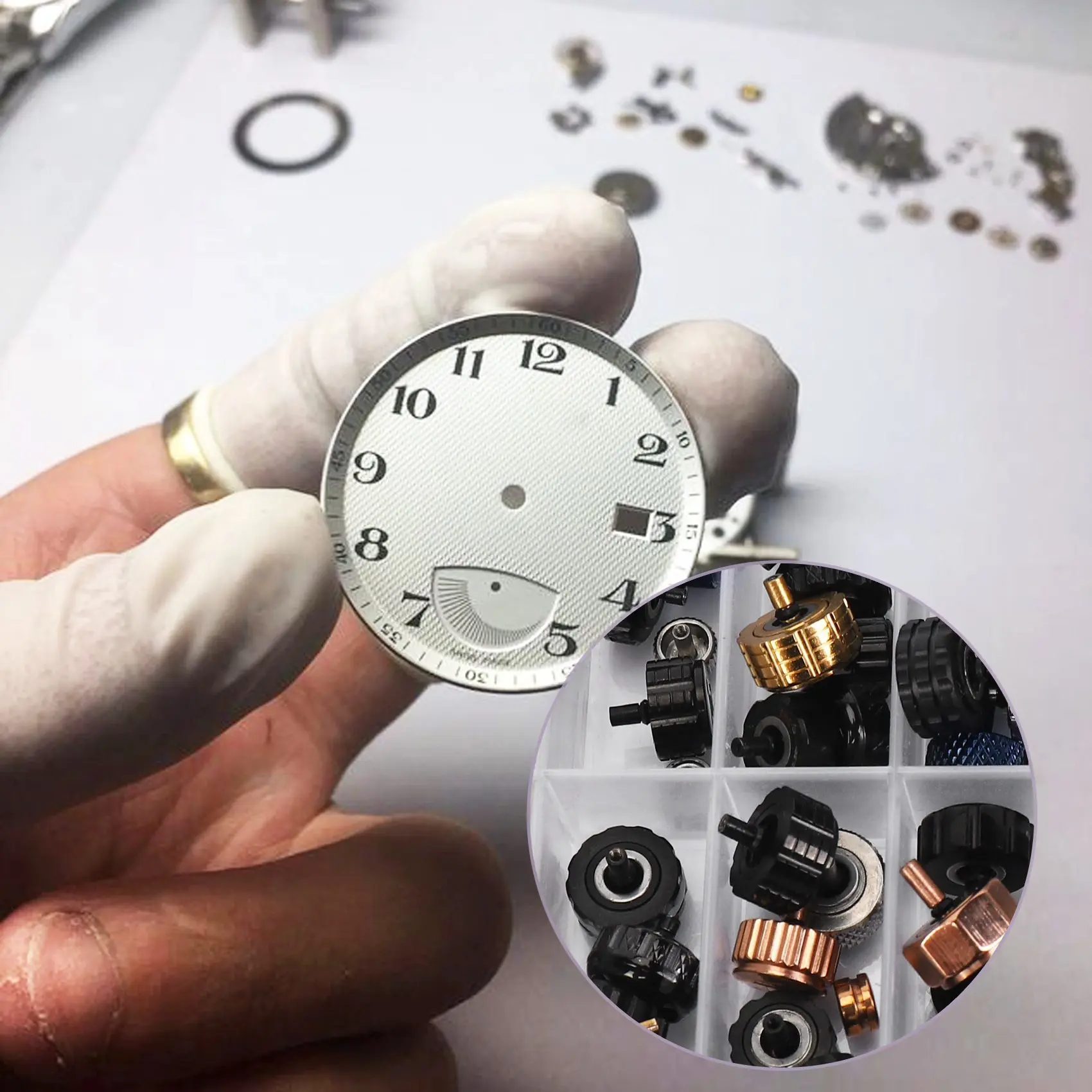 

Головка для наручных часов, запчасти для наручных часов, купольная плоская головка, аксессуары для часов, ремонтный набор инструментов для часовщика