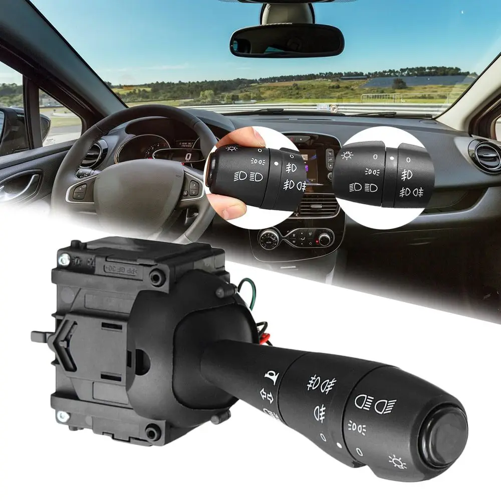 

Steering Column Fog Lamp Switch Indicator Light Stalk Unit For Dacia for Renault 2010-2015 8201167988 255400337R Universal