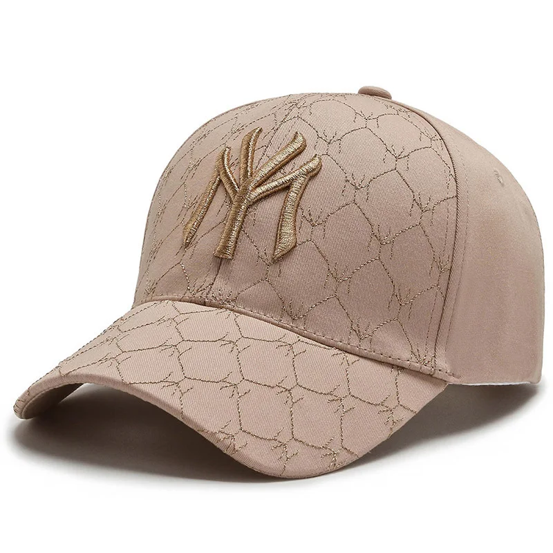 

New hat female gold thread embroidery tide brand casual baseball cap spring and autumn outdoor sports sunshade cap