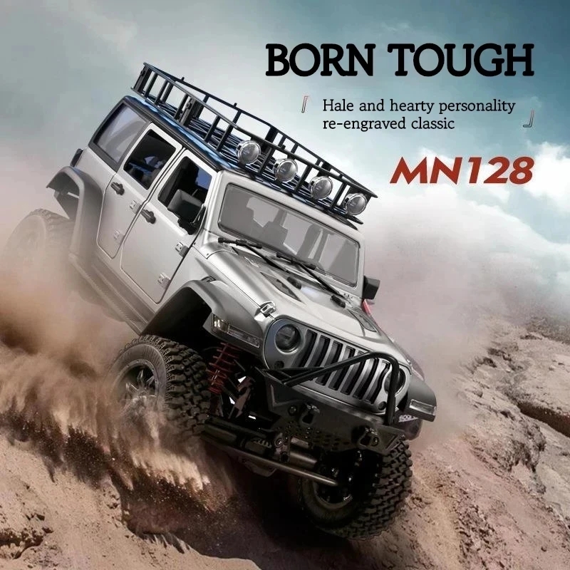 

New1:12 Climbing Car Rc Car2.4g Simulation 4wd Climbing Buggy Suv Mn128 With Led Light Adult Remote Control Toy Car Gift
