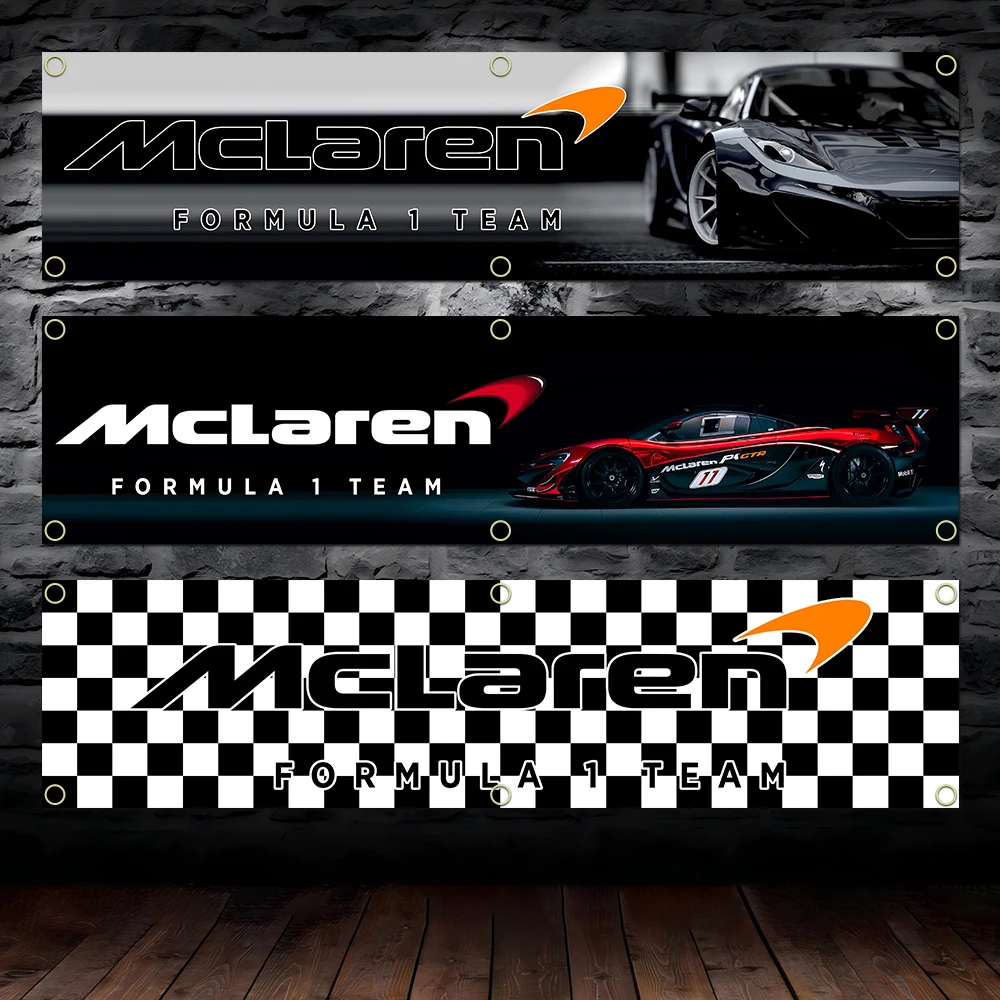 60x240 см Баннер F1 гонки логотип флаг полиэстер печатная гаражная стена открытый