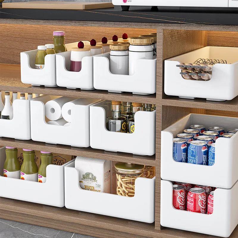 

Kitchen Sundries Organizer Box Cupboard Basket Under Sink Drawer Storage Box Cabinet Desktop Snack Makeup Spice Organizer Cocina