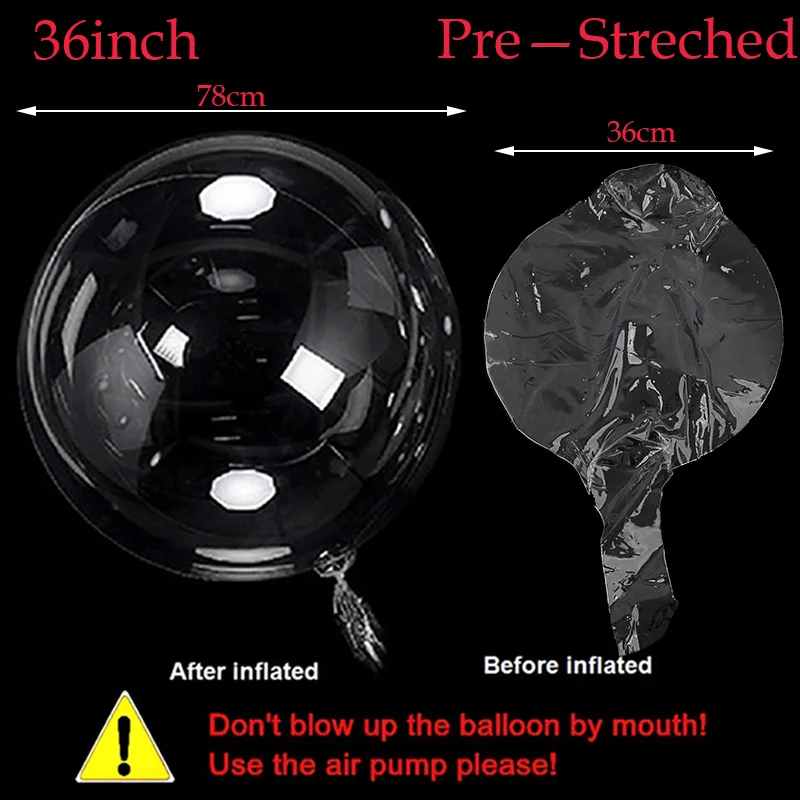 Прозрачные воздушные шары Бобо 50 шт.