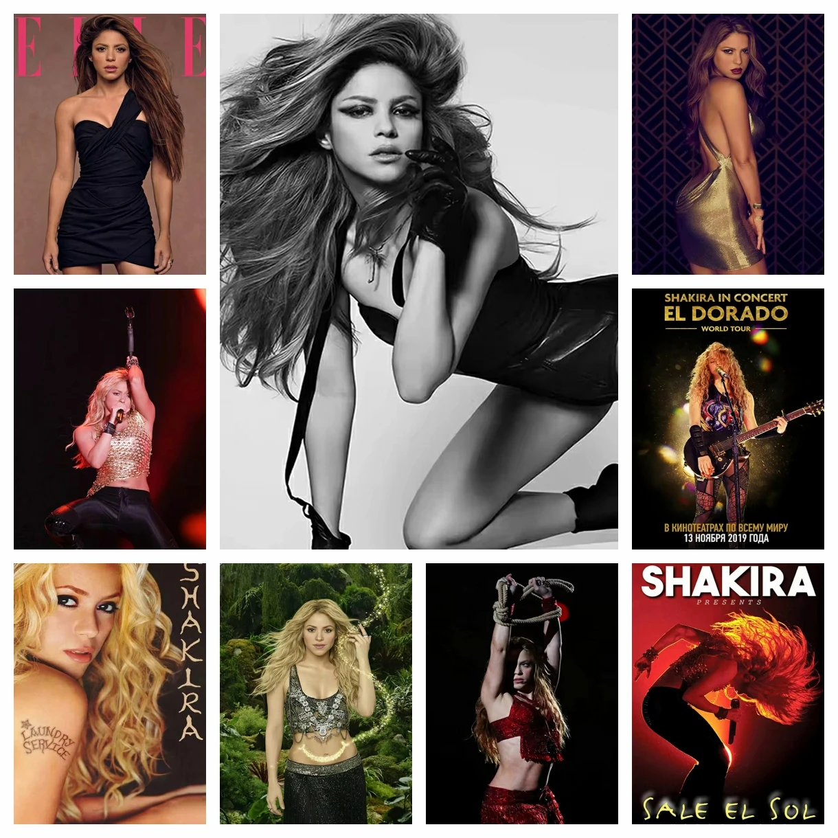 Shakira 5D Набор Алмазной Живописи Полная Круглая Дрель Мозаика Искусство Украшение