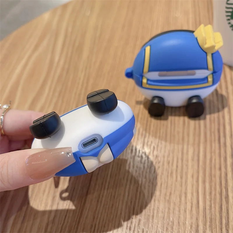 Японский мультфильм 3D King Poggi чехол для наушников Apple Airpods 1 2 3 Pro Bluetooth зарядное устройство силиконовый защитный чехол (art.: 3920bc78c81fd) - 3920bc78c81fd