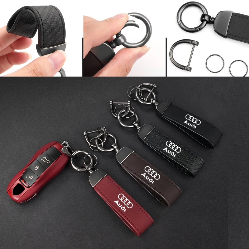 Автомобильный брелок для ключей брелок-держатель Audi Q5 Q7 Q3 A3 A4 A6 A5 A1 A8 Q8 Q2 A7 Quattro TT S3 S4