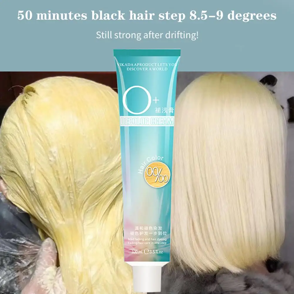 

Healthy Portable Professional Bleaching Agent Color Brighten Cream Professional Salon Lightweight Hair Fade Cream Care