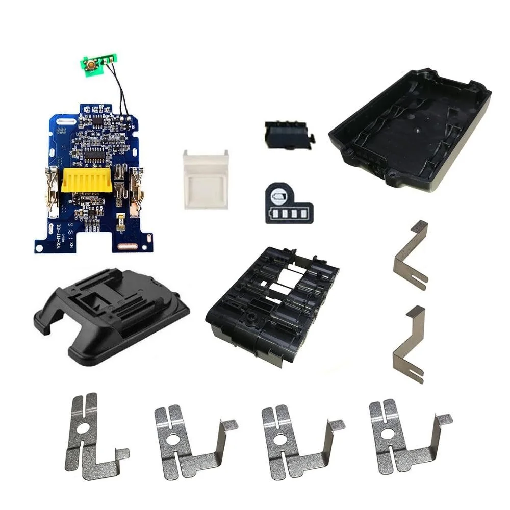 1set Battery Box BL1890 Li Ion Battery Case Plastic Black Charging Protection Circuit Board Shell Box C9W7 With PCB