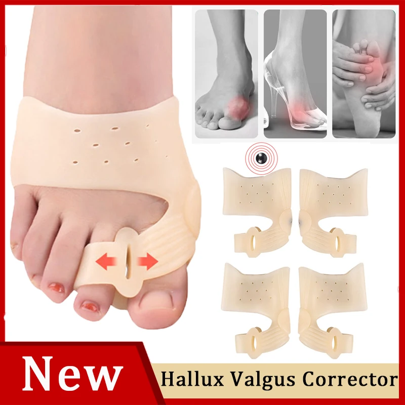 

Toes Separator Bunion Bone Ectropion Adjuster Hallux Valgus Bunion Corrector Pad Toe Straightener Outer Appliance Foot Care Tool