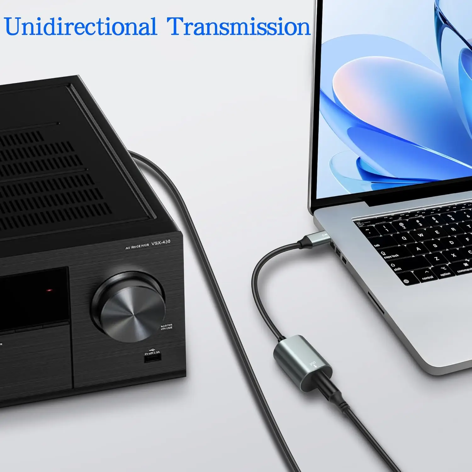 Оптический аудиоадаптер USB-Toslink, кабель-конвертер USB A 2.0 (штекер) в порт SPDIF (цифровой оптоволоконный) для ноутбуков и ПК (art.: 3920db8a5c8ce) - 3920db8a5c8ce