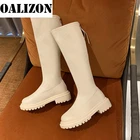 Женские мотоциклетные ботинки челси, роскошные высокие ботинки на платформе, новинка зимы 2022, модные готические Нескользящие повседневные ботинки на среднем каблуке