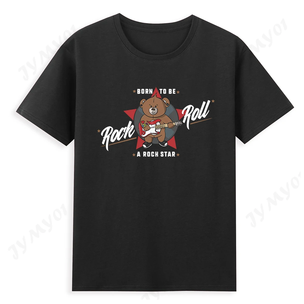 

Cute Muppet Bear T-shirt Teddy Bear Pattern Men's and Women's Tops High Quality Cotton O-Neck Teddy Bear T-shirt