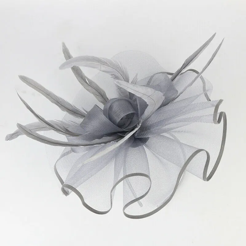 Женская тиара с перьями для свадебной вечеринки элегантный аксессуар