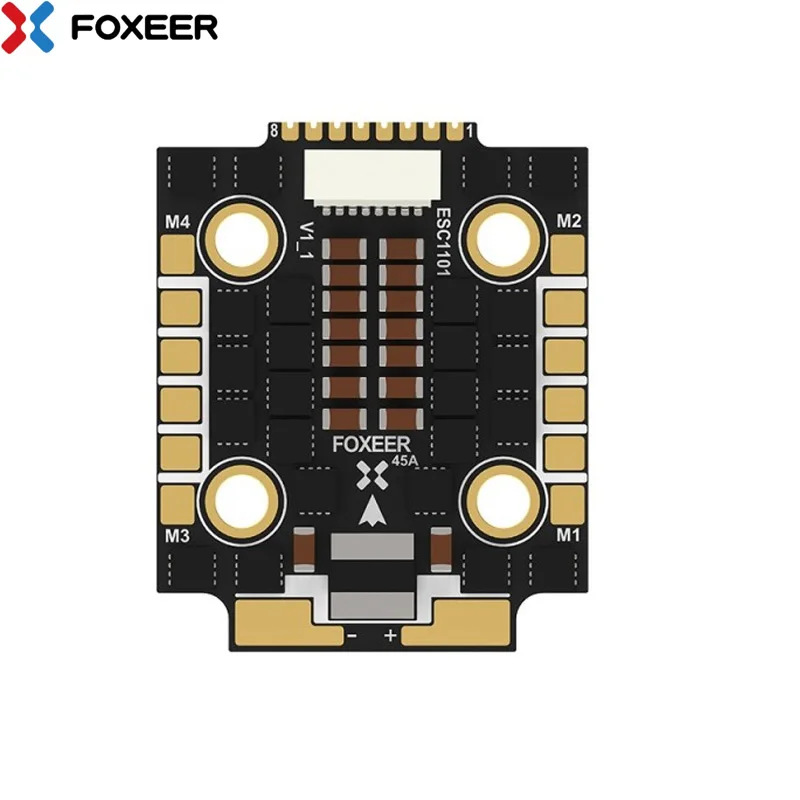 Foxeer Reaper F4 Mini 128K 45A BL32 4in1 ESC 20*20 мм M3 3-6S BLHeli32 DShot150/300/600/1200/MultiShot/ OneShot для гонок FPV -