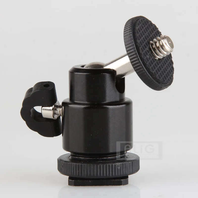 

10PCS Mini Metal Ball Head 1/4'' Screw to Hot Shoe Adapter Camera Tripod Accessories