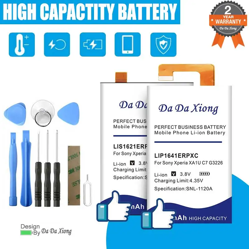 Original New LIP1645ERPC Battery for Sony Xperia X XZ XZ1 XA1U Z5 mini Z5 compact G8343 C7 G3226 G3221 G3212 G3223 G8342 G8343