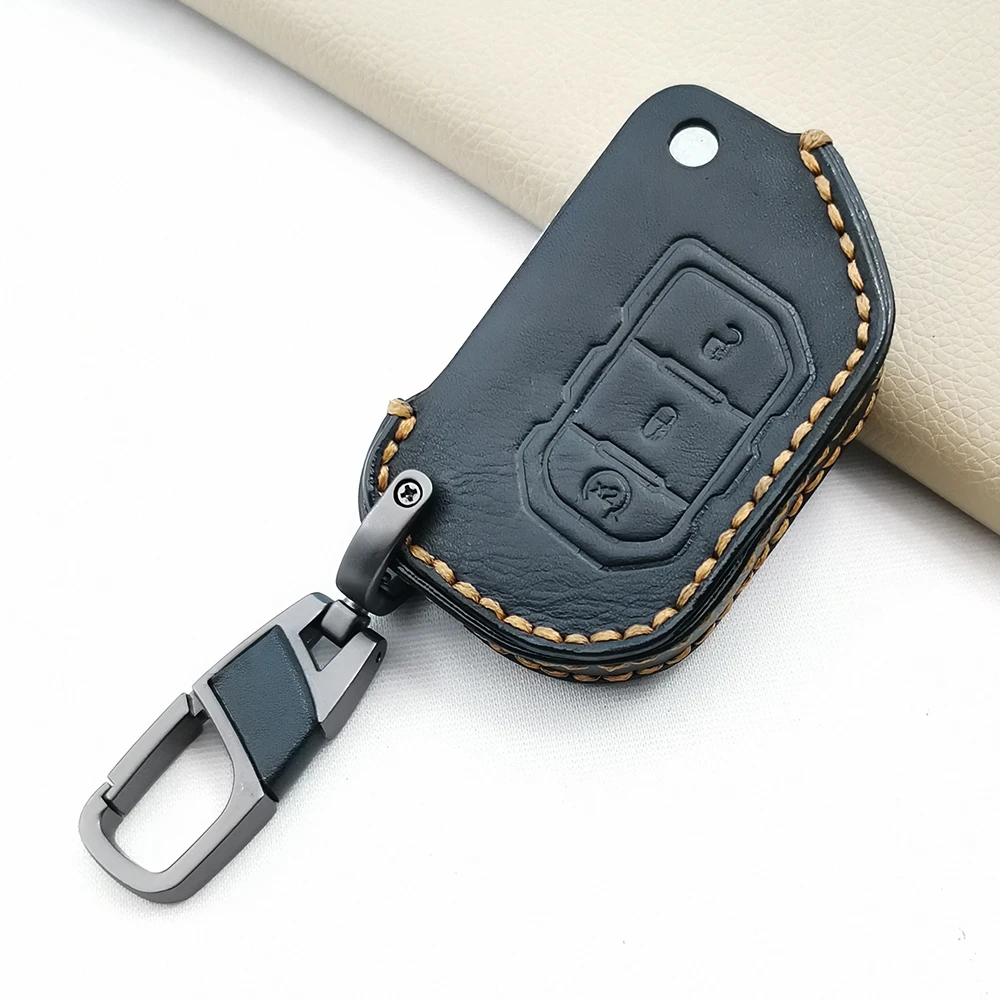 

Кожаный чехол Crazy Horse для автомобильных ключей, супер качество, чехол для Jeep Wrangler JL 2018 2019 2020 2021 Гладиатор JT с 3 кнопками, защитный чехол