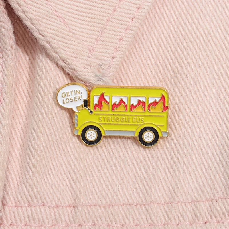 Желтая автомобильная брошь с булавкой героями мультфильмов для обуви на