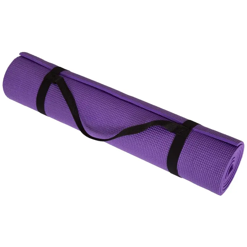 

Double Sided Yoga Mat, 1/4 In. Purple Yoga mat towel Er cushion massage mat acupressure relieve back body Gym mat Yoga mat bag E