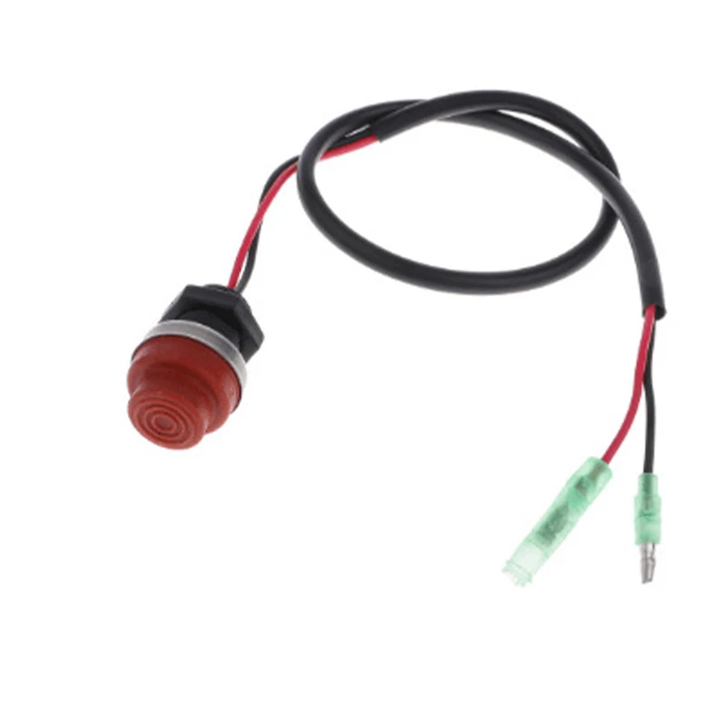 

1x Outboard Engine Start Stop Switch Keyless Push Button Boat Marine Yacht Round Push Button Switch ,with 45cm/17.72inch Wire.