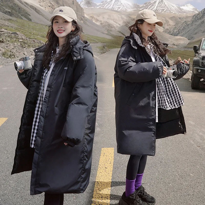 Winter Women's Cold Coat Parkas Super Hot Coats Long Hooded Cotton Jackets Loose Fashion Cheap Wholesale Women's Clothing