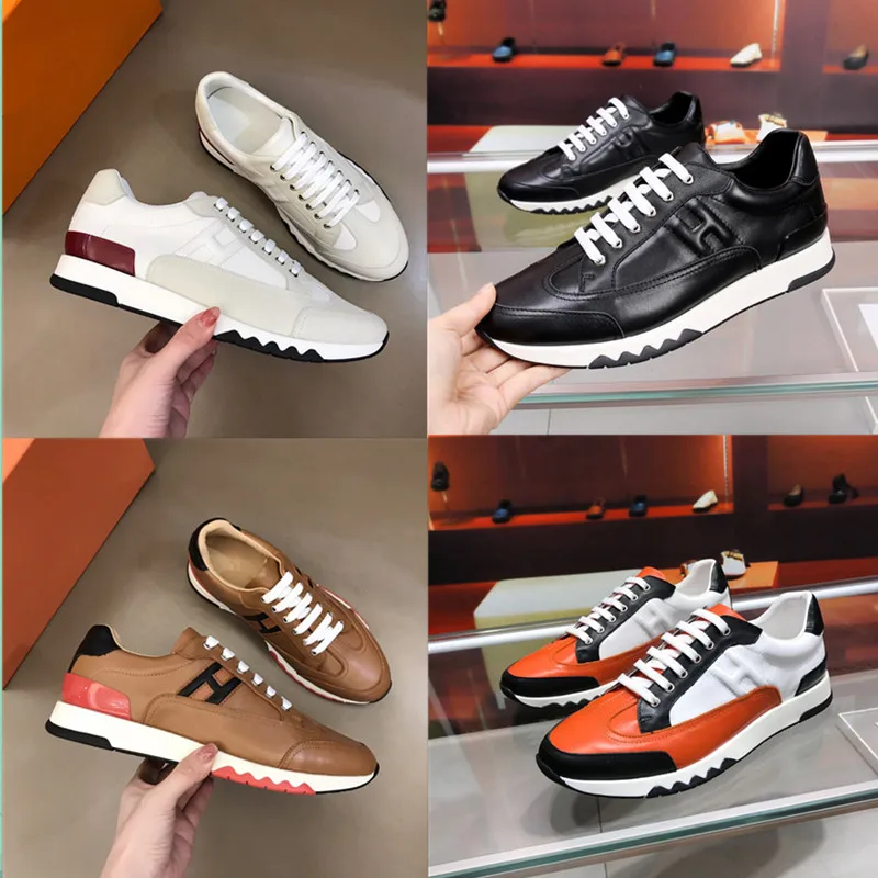 

2022 Fashion men Genuine leather shoes luxurys senior handmade sport shoes for casual sports shoes new fashion Color matching sh