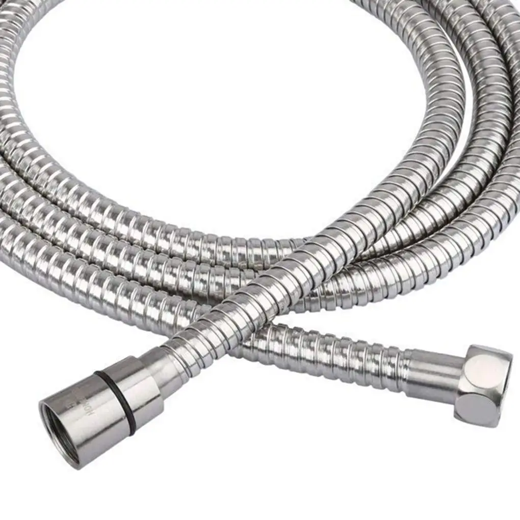 

1 5M Stainless Steel Cold Hot Water Inlet Shower Head Spray Nozzle Connecting Pipe Tube Hose
