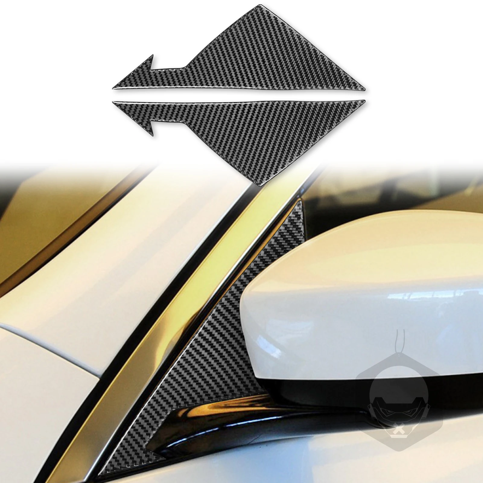 

Rear View Mirror A-pillar Decoration Cover Sticker Decal Trim for Infiniti G37 2007 2008 2009 2010-2013 Car Exterior Accessories