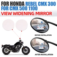 for honda rebel cmx 300 500 1100 cmx500 cmx1100 accessories convex mirror increase rearview mirrors side mirror view vision lens