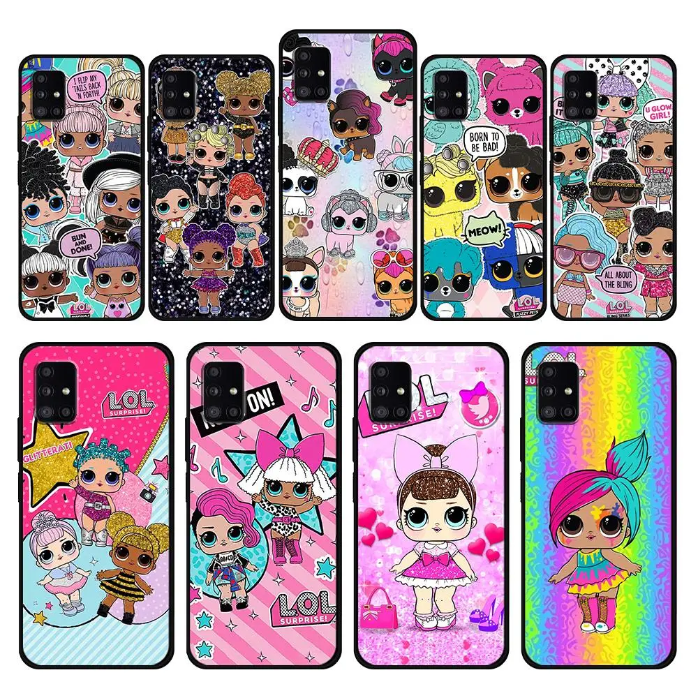 

LOL Surprise Cartoon Cover Case for Samsung Galaxy A53 A73 A12 A52 A51 A32 A21s A50 A71 A72 A31 4G 5G Capinha Style Official