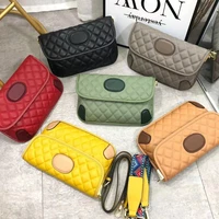 shoulder bags for women 100 genuine leather diamond lattice cover messenger bags fashion trend girls crossbody bags daily dress