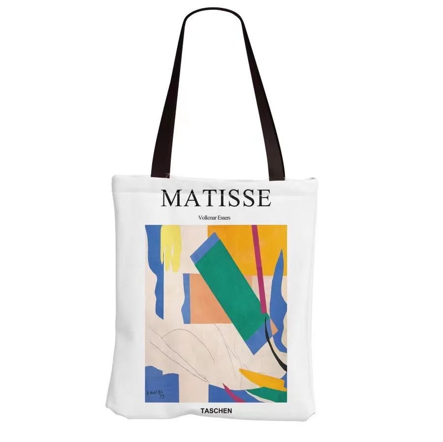 

Fauvism Oil Painting Women's Canvas Shopping Bag MATISSE Oil Painting Canvas Shoulder Bag Eco-Friendly Handbag Reusable Grocery