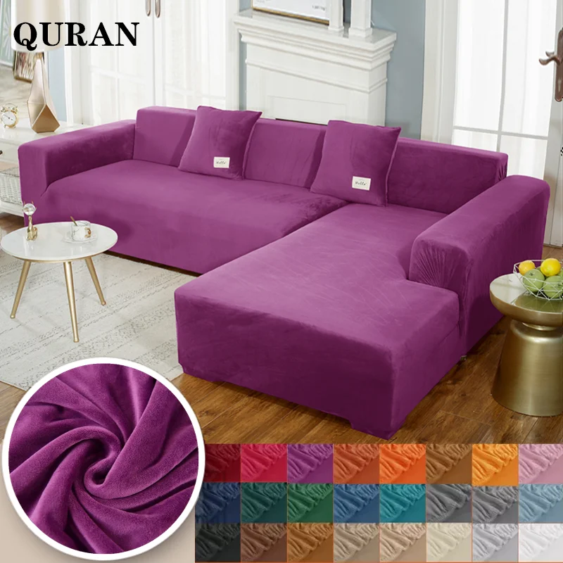 

Purple Sofa Covers For Living Room 3 Seater Sofa Cover Sofa Protective Cover For Pet Elastic Couch Cover Thick Sofa Slipcovers