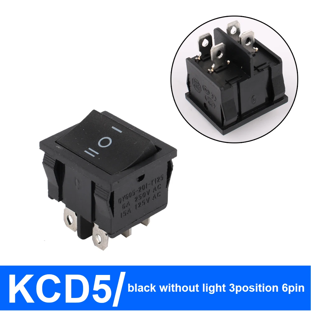 

Переключатели DIANQI KCD5 21x24 мм пластиковые 4/6 контактов