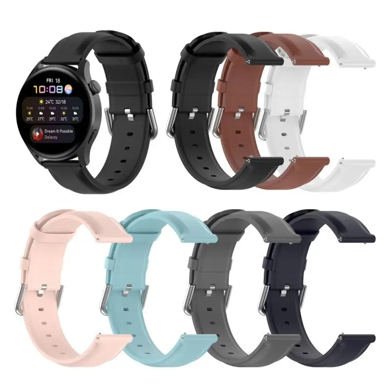 

Waterproof Replacement Wristband Unisex Smart Watch Leather Strap 22mm Smart Watch Accessories Watch Strap Sweatproof