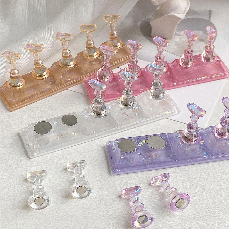 1 Набор Аврора ледяная квадратная основа для практики дизайна ногтей готовый