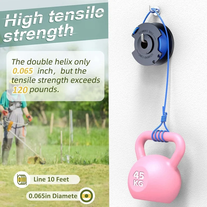 Триммер для Ryobi One + AC14RL3A запасная катушка триммера шнура 0 065 дюйма 18 В 24 и 40 в