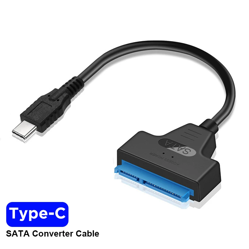 

USB C SATA 3 Cable Sata To USB 3.0 Adapter Cable UP To 6 Gbps Support 2.5Inch External SSD HDD Hard Drive 22 Pin Sata III for PC