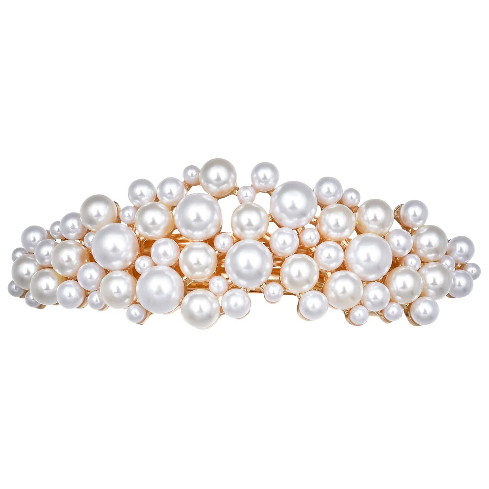 

Retro Spring Hair Clip with Pearl Decor Pearl Decor Retro Clothing Hairclips for Bridesmaid Wedding Banquet Party