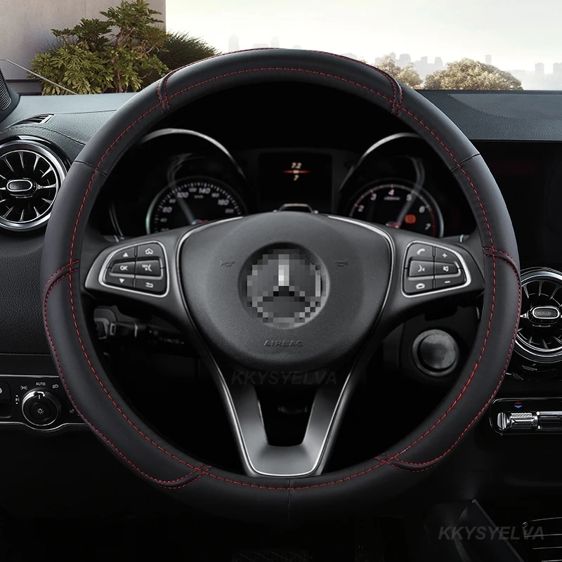 

Кожа из микрофибры для Mercedes Ben AMG, 38 см, модели A C CLA E GLA GLC GLE S B CLS, аксессуары класса