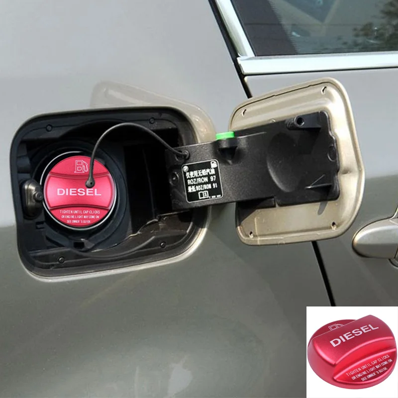 

For Bmw X1 X2 X3 X4 X5 X6 F10 F15 F16 F25 F26 F30 F34 F35 F48 F47 G30 G38(Red Diesel) Aluminum Alloy Fuel Tank Cap Cover Trim