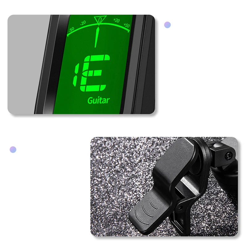 Гитарный тюнер цифровой прикрепляемый тональный для электрического укулеле