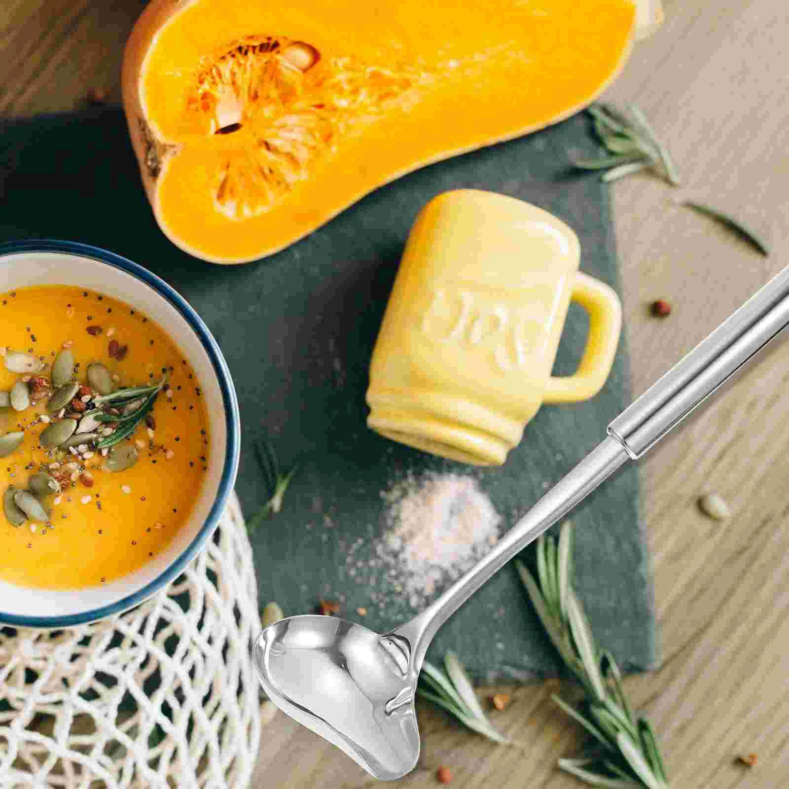 2 шт. столовая ложка из нержавеющей стали ложки для соуса и супа половник с