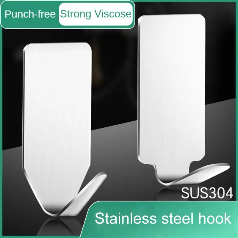 

Bathroom Wall Hook Strong Glue Towel Rack Household Products Stainless Steel Hook Stainless Steel Self-adhesive The Wall