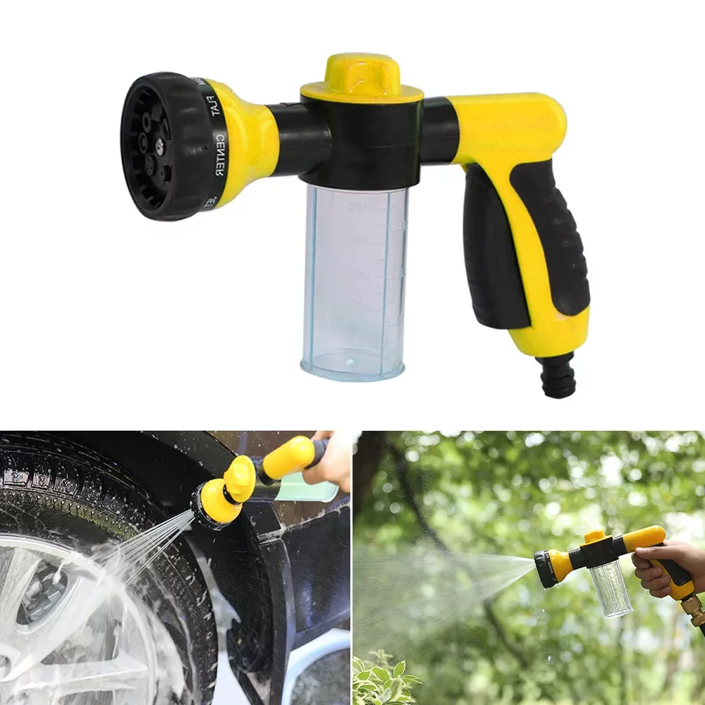 

NEW2023 Car Cleaning Foam Sprayer Garden Water Hose Foam Nozzle Soap Dispenser Gun Foam Lance for Car Washing Pet Shower Plants