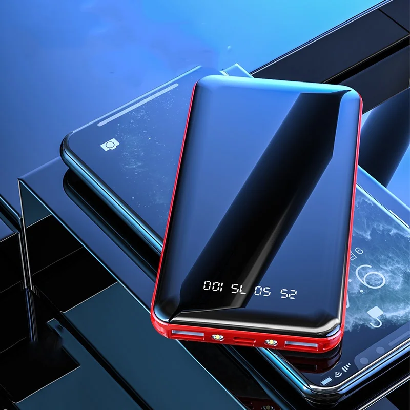 

30000mAh Portable Power Bank Two-way Fast Charge Powerbank External Battery With Digital Flashlightg for Xiaomi Samsung IPhone