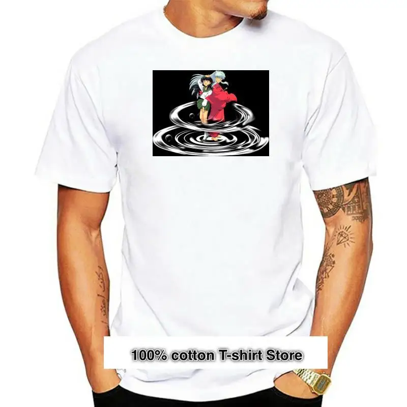 

Camiseta de Manga de Anime Inuyasha Kagome Priestess para hombre, de talla S-5Xl camiseta negra, nueva, moda