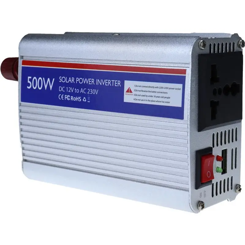

300W/500W Car Power Inverter DC 12V To AC 230V Converter Auto Charger Converter Adapter Modified SineWave Socket USB Port