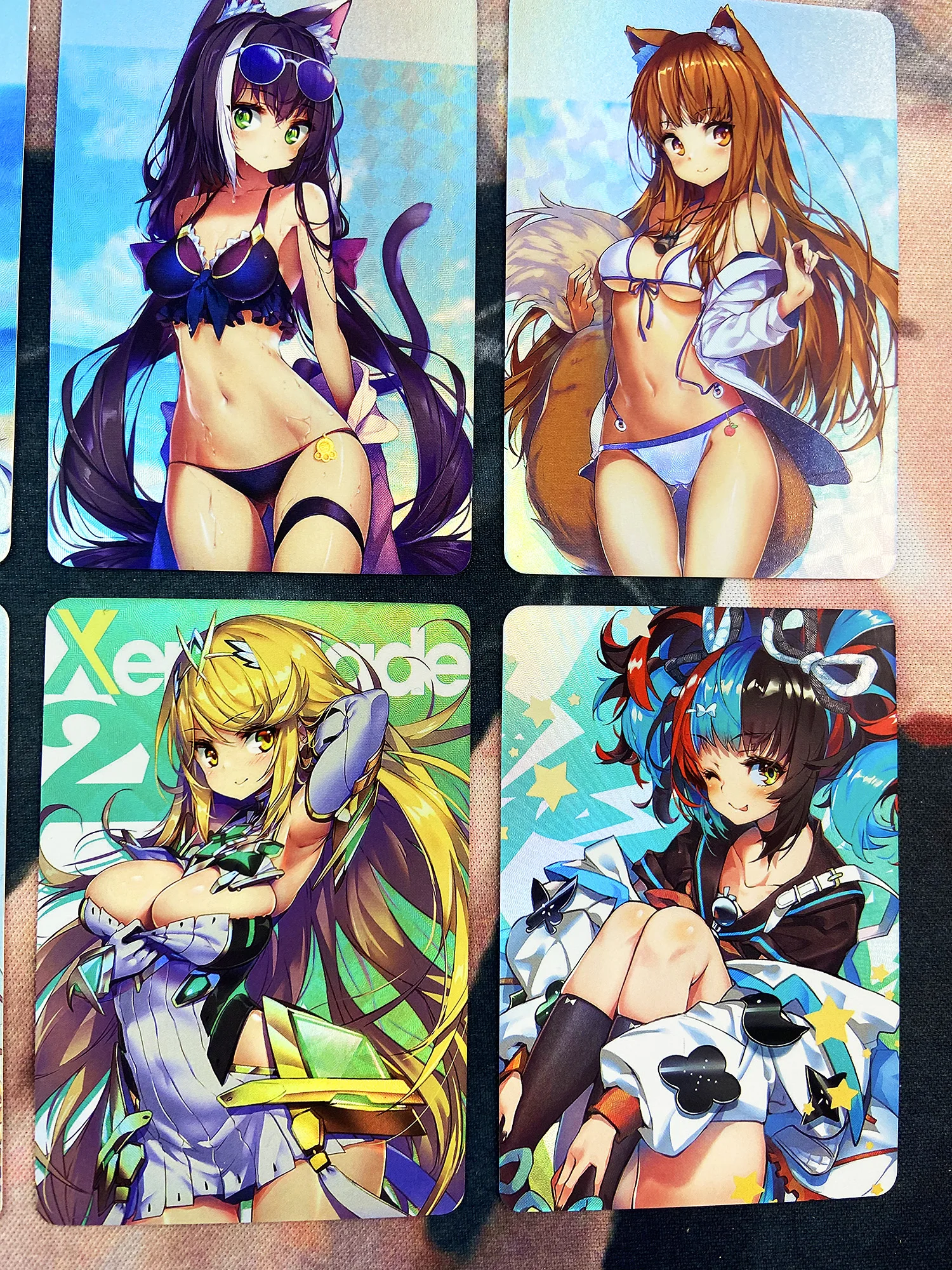 Набор из 9 штук: коллекция аниме-карт "Японские героини Драгон Болл" с образом Андроид 18. Игрушки для самостоятельной сборки подарком.